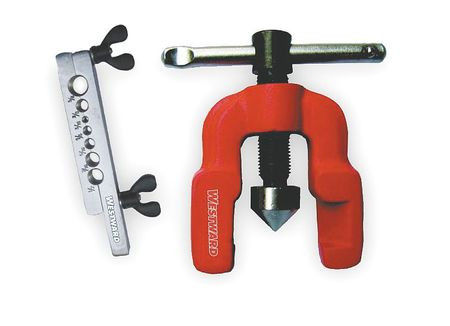 WESTWARD 3CYV1 FLARING TOOL SINGLE 3/16-5/8 CHROME