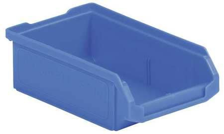 SCHAEFER LF060402.0BL1 HANG & STACK STORAGE BIN, PLASTIC, BLUE,