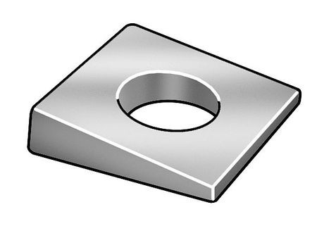GRAINGER GLOBAL SOURCING 378100-BR SQRBVLWSHR HDGAL IRN 3/8IN 1.25X.34 600