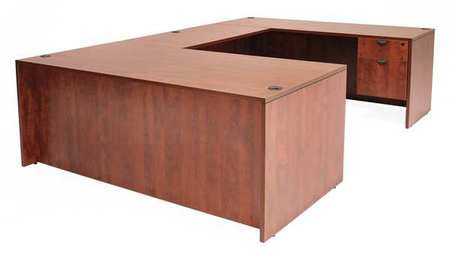REGENCY LUD7135CH U-SHAPE OFFICE DESK 71X29X106 IN CHERRY