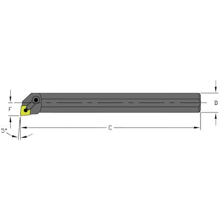 ULTRA-DEX USA S12R MCLNR3 INDEXABLE BORING BAR,0.9200",HSS