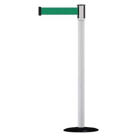TENSABARRIER 890B-33-32-32-MAX-NO-G6X-C SLIMLINE POST GREEN WHITE POST FINISH