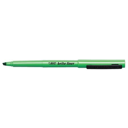 BIC CORPORATION BICBL11GN HIGHLIGHTER FLOURESCENT GREEN PK12