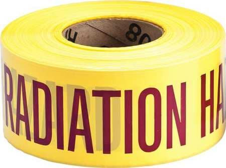 BRADY SPC ABSORBENTS 91470 BARRICADE TAPE CAUTION RADIATION HAZARD