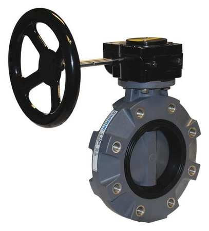 HAYWARD BYV22030A0VGI00 BUTTERFLY VALVE CPVC FPM 3IN GEAR LUG