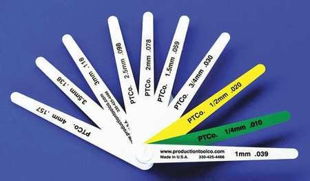 ASSEMBLY TOOL L - 1012 FEELER GAUGE 0.748 IN THICK 4 IN L BLADE
