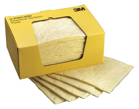 3M P-110 ABSORBENT PAD HEAVY YELLOW 17 GAL. PK50