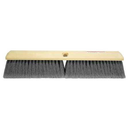 TOUGH 5UYF6 PUSH BROOM POLYSTYRENE GRAY 3 IN.
