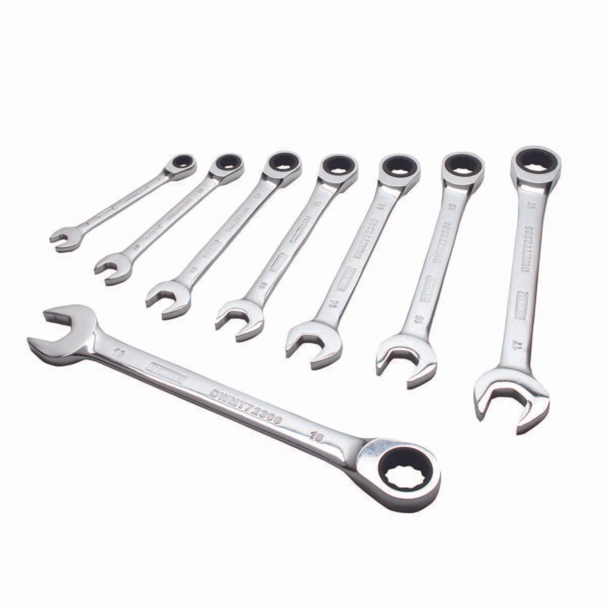 DEWALT TOOLS DWMT74198 8PC RATCHETING COMBO WRENCH-MM
