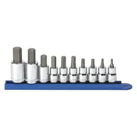 GEARWRENCH 80578 METRIC HEX BIT SOCKET SET,10 PC.