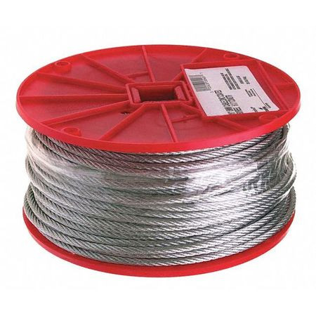CAMPBELL 7000427 1/8IN 7X7 CABLE GALV WIRE 500 FEET REEL