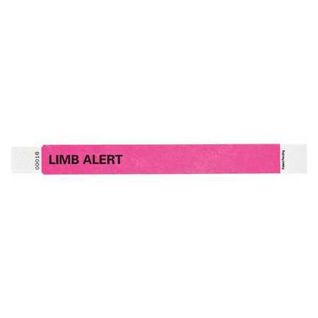 IDENTIPLUS T2UD-204-07 ID WRISTBAND 1 IN W LIMB ALERT PK500