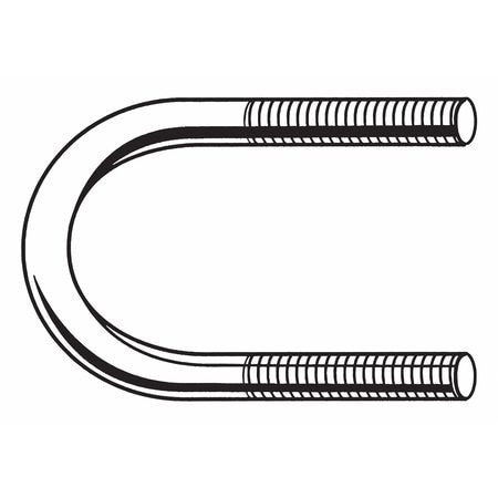 GRAINGER GLOBAL SOURCING U17242.037.0100 U BOLT STL BLK OX 3/8-16 PIPE 1 IN PK10