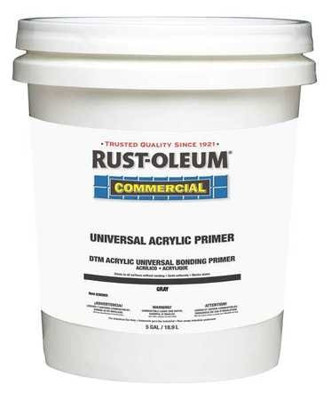 RUST-OLEUM 292603 PRIMER, 5 GAL, GRAY, FLAT, UNIVERSAL, AC
