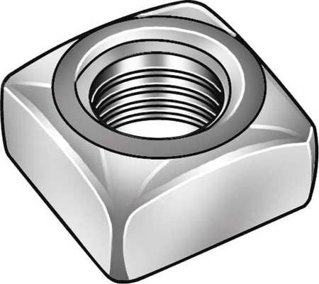 GRAINGER GLOBAL SOURCING U11140.043.0001 SQUARE NUT 7/16-14 3/4 W LOW ZP PK100