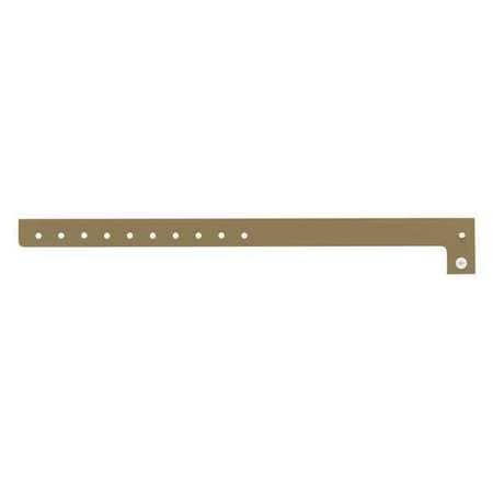 IDENTIPLUS P1-11 ID WRISTBAND PLASTIC L-SHAPED GOLD PK500