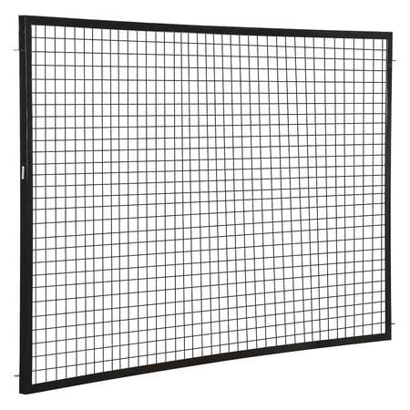 VESTIL APG-M-58 8' LONG X 5' HIGH, BLACK HINGED DOOR