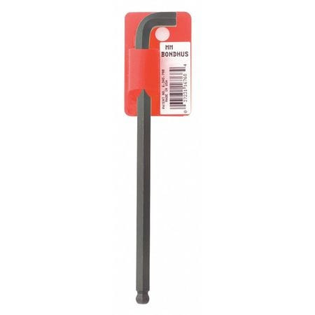 BONDHUS 16572 8MM HEX, SHORT ARM, BALL END HEX KEY