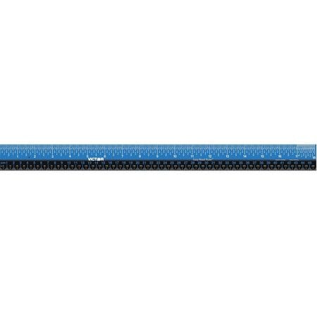 VICTOR EZ18SBL RULER INCH GLOSS STAINLESS STEEL 18-1/4