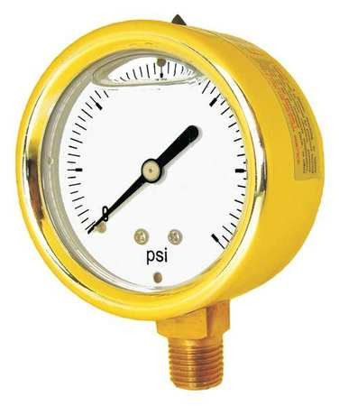 PIC GAUGES 601L-254G PRESSURE GAUGE 1/4 IN NPT 2-1/2 IN.