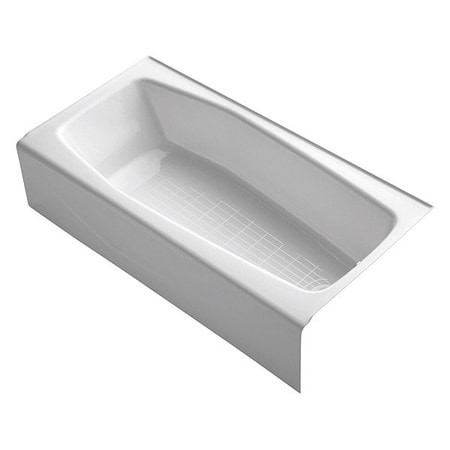 KOHLER K-716-0 SOAKING TUB WITH DRAIN WHITE 14 H