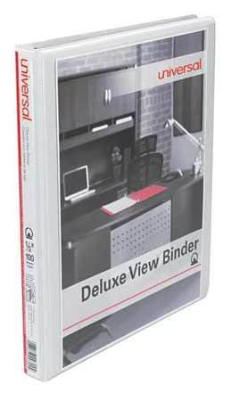 UNIVERSAL ONE UNV20702 3-RING BINDER 1/2 WHITE