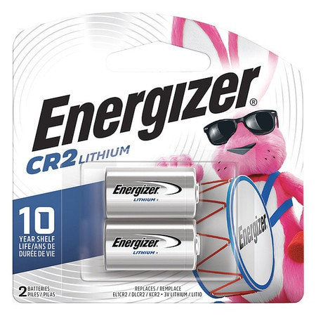 ENERGIZER EL1CR2BP2 LITHIUM BATTERY, CR2 3V DC 2 PK
