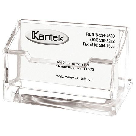 KANTEK KTKAD30 BUSINESS CARD HOLDER CLEAR ACRYLIC