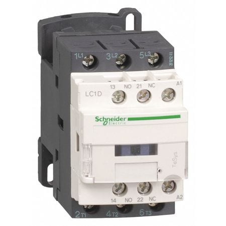SCHNEIDER ELECTRIC LC1D18F7 3 POLE, 110 COIL VAC AT 50/60 HZ, 18 AMP