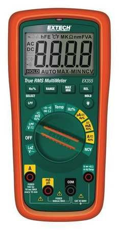 EXTECH EX355 MULTIMETER -40DEG TO 1832DEGF 10 MHZ