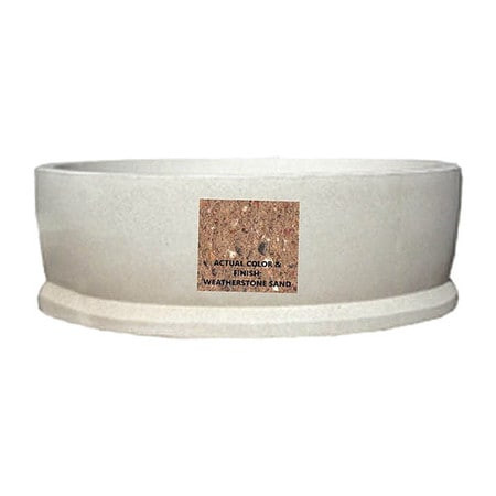 WAUSAU TILE TF4131W22 PLANTER ROUND 72IN.LX72IN.WX24IN.H