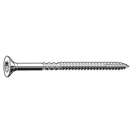 GRAINGER GLOBAL SOURCING U30115.017.0325 MLT-MAT. SCREW FLAT SST #9 3 1/4IN PK200