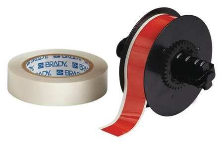 BRADY SPC ABSORBENTS B30C-1125-483RD-KT LABEL TAPE CARTRIDGE,RED,1-1/8 IN.W