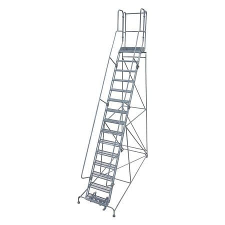 COTTERMAN 1515R2642A2E20B4W4C1P3 ROLLING LADDER 192 IN.H X 42 IN.W RUBBER