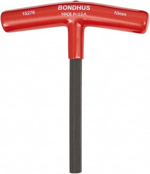 BONDHUS 15276 10MM HEX, T-HANDLE CUSHION GRIP, HEX KEY