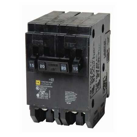SQUARE D HOMT1515215 MINIATURE CIRCUIT BREAKER 120/240V 15A
