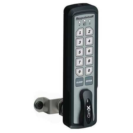 COMPX REGULATOR REG-M-V-3-BLK ELECTRONIC KEYLESS LOCK BLACK NONHANDED