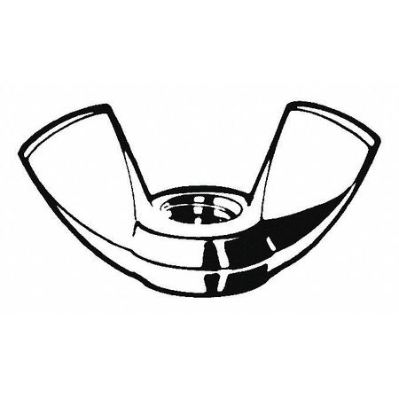GRAINGER GLOBAL SOURCING U51810.043.0001 WING NUT 7/16-14 GR 18-8 SS PK5