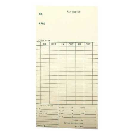 AMANO AMA-556950 AMANO TIME CARDS FOR BX-1500, BI-WEEKLY,