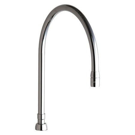 CHICAGO FAUCETS GN10AE3SWGJKABCP 10IN GOOSENECK SWING SPOUT