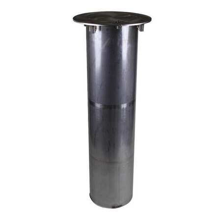 CALPIPE SECURITY BOLLARDS PDT8080R-SLV BOLLARD EMBEDMENT SLEEVE SLIDE ON 55 LB.