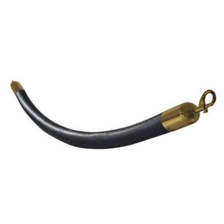 VISIONTRON 842BK72SE-PB BARRIER ROPE NAUGAHYDE BLACK 6 FT.