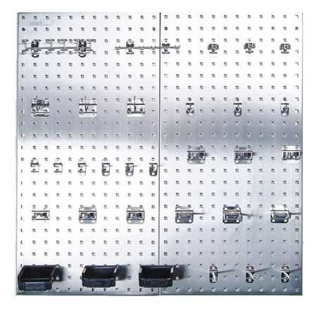LOCBOARD LB2-Skit PEGBOARD SILVER 42-1/2 IN H X 24 IN W PR
