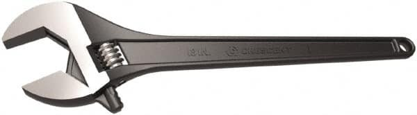 CRESCENT AT218BK WRENCH BLACK ADJ TAPEREDHANDLE 18"