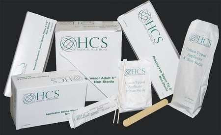 HCS HCS1004 COTTON TIP SWAB,WOOD,3 IN.L,PK10000