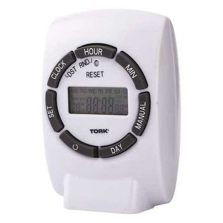 TORK 460E PLUG IN TIMER WHITE INDOOR 125V 1000W