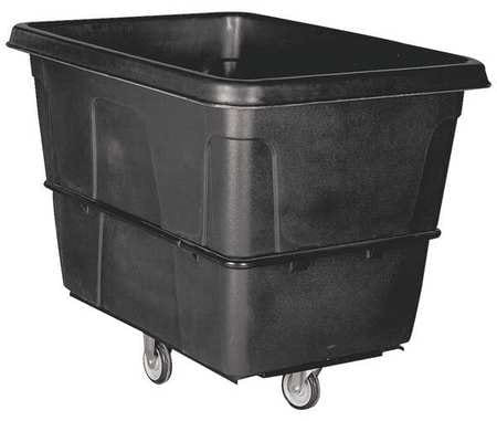 GRAINGER GLOBAL SOURCING 36FK91 CUBE TRUCK 7/16 CU YD. 800LB. CAP BLACK