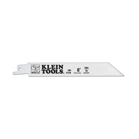 KLEIN TOOLS 31728 RECIPROCATING SAW BLADES, 18 TPI, 6-INCH