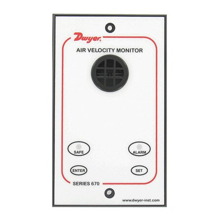 DWYER INSTRUMENTS 670 670 FUME HOOD AIR FLOW MONITOR