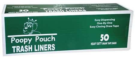 POOPY POUCH PP-13GAL-BAGS PETWASTERECEPTACLEBAG,13GAL.